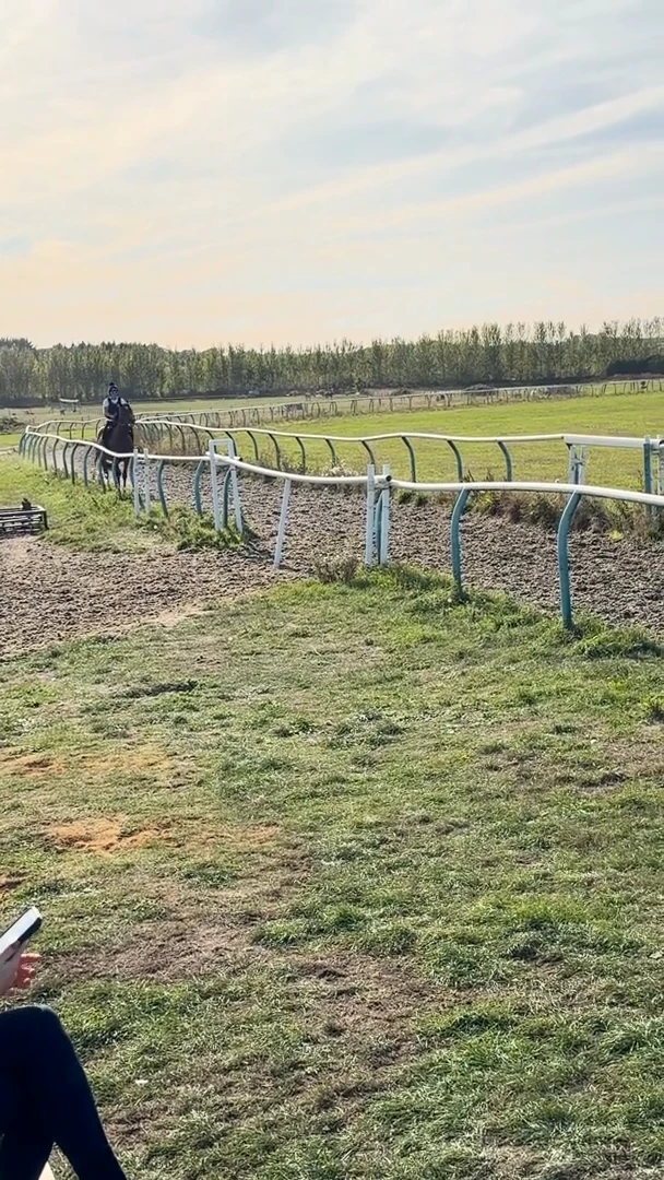 Outdoor riding at Karen Jewell’s yard